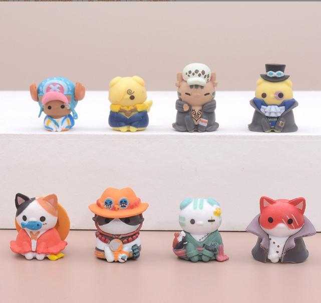 Cartoon Anime Figurine Figurines, Anime Character Models One Size белый