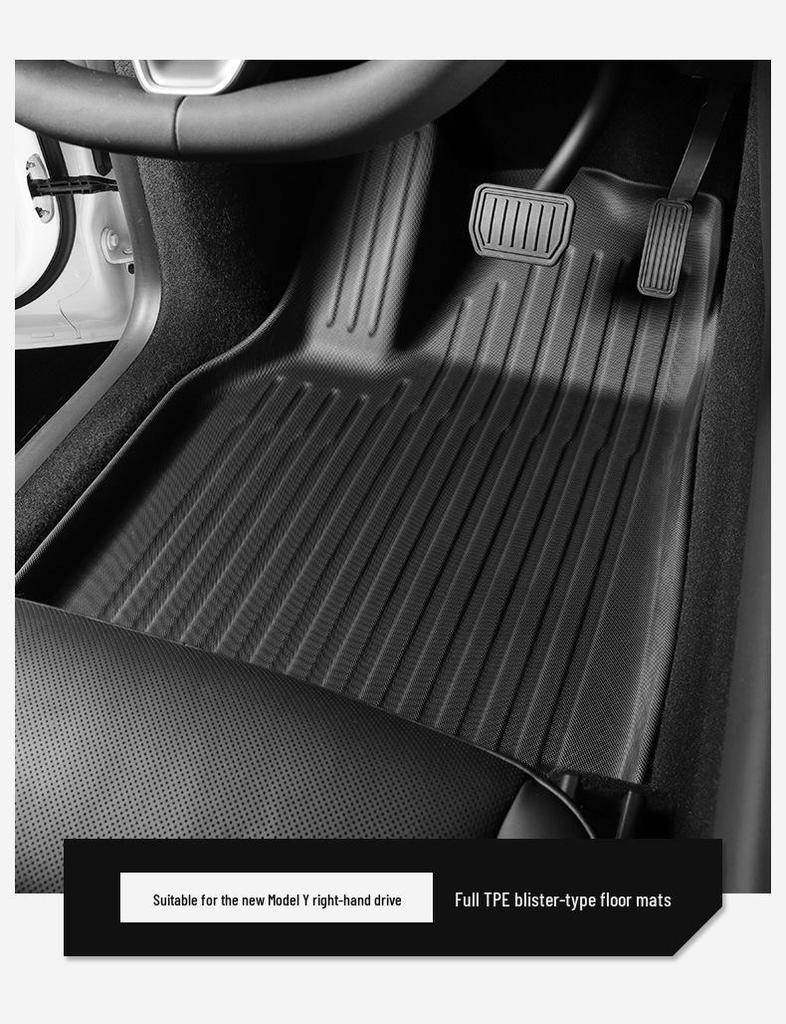 Compatible Tesla Model Y 2025 TPE Floor and Trunk Mats for Left/Right-Hand Drive Vehicles
