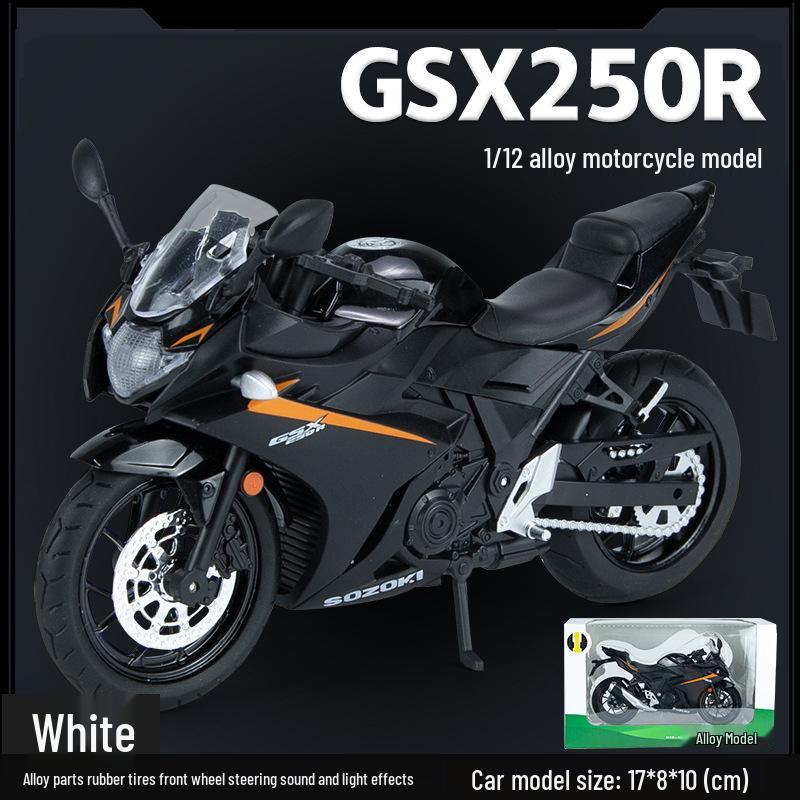 Kawasaki 1:12 Model de motocicleta din aliaj Ducati cu sunet pentru copii