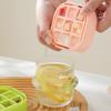 2 Pcs Small Homemade Frozen Ice Cube with LidPressing Ice CompartmentMini Ice Box