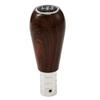 Accessory Car Shifter Knob Walnut Wood Knob Aluminum Alloy Brown Color High Universality Fitment Quality Materials