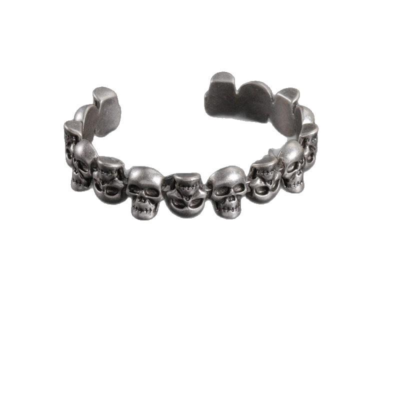 Maijia 2025 Retro Messing Totenkopf Armband - Europäischer & Amerikanischer High-End Modetrend