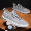 New Casual Little White Shoes Summer One-pedal Canvas Board Shoes Sports Work Trendy Shoes Thin Breathable Men's Shoes