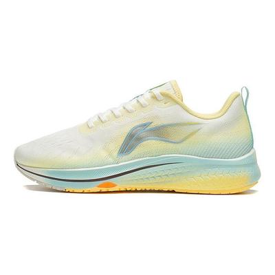 Li Ning Red Rabbit 5 Ammortizzazione Antiscivolo Resistenti Scarpe da Corsa Basse da Donna sneakers Bianco Giallo ARMS010-6