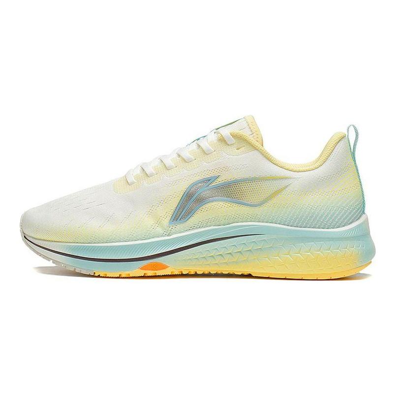 Li Ning Red Rabbit 5 Shock Absorption Non-Slip Durable Low-Top Running Shoes Women sneakers White Yellow ARMS010-6