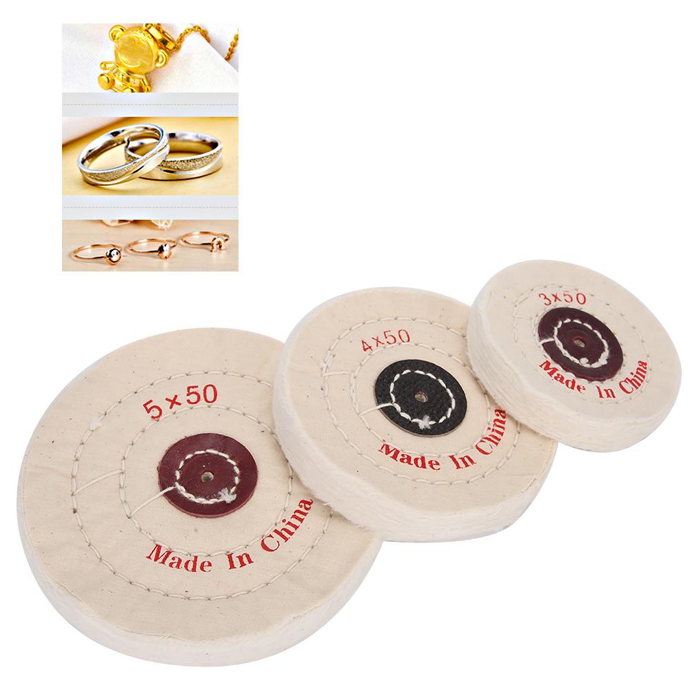 3pcs Buffing Polishing Wheel Jewelry Making Processing Polishing Tool (3inch 4inch 5inch)