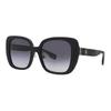 Temple Check Plastic Butterfly Sunglasses Women's Black