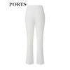 PORTS Women's Solid Straight-Leg Commuter Trousers