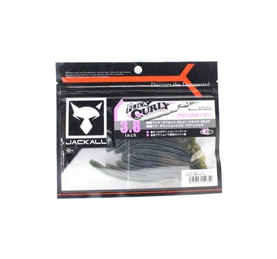 Jackall Soft Lure Flick Curly 3.8 Inches Green Pumpkin Goby (0742)