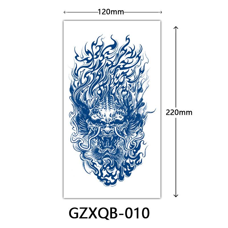 Herbal Half Arm Tattoo Stickers, Big Arm Juice Semi-Permanent Tattoo Stickers, Sweatproof Tattoo