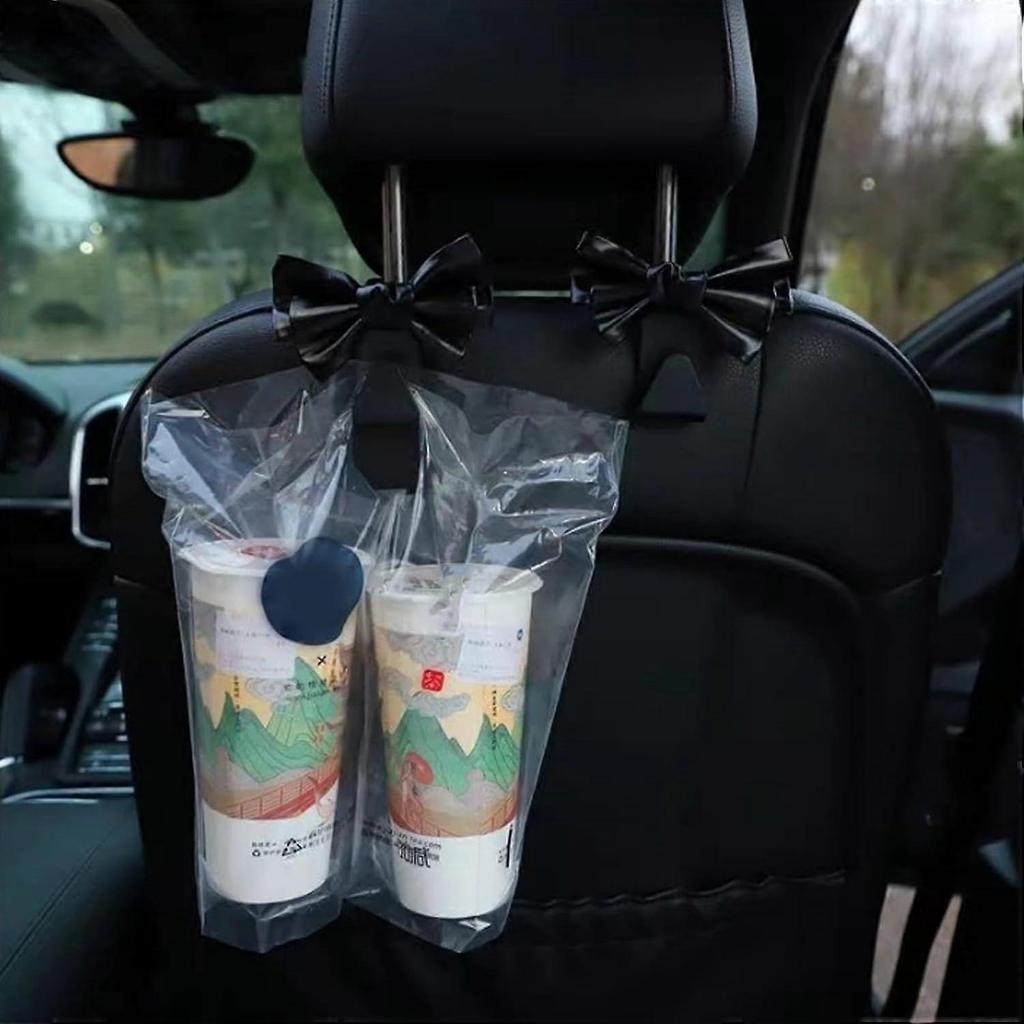2 pcs Bowknot Design Car Seat Back Hooks,Multipurpose Automotive Organize Decoration