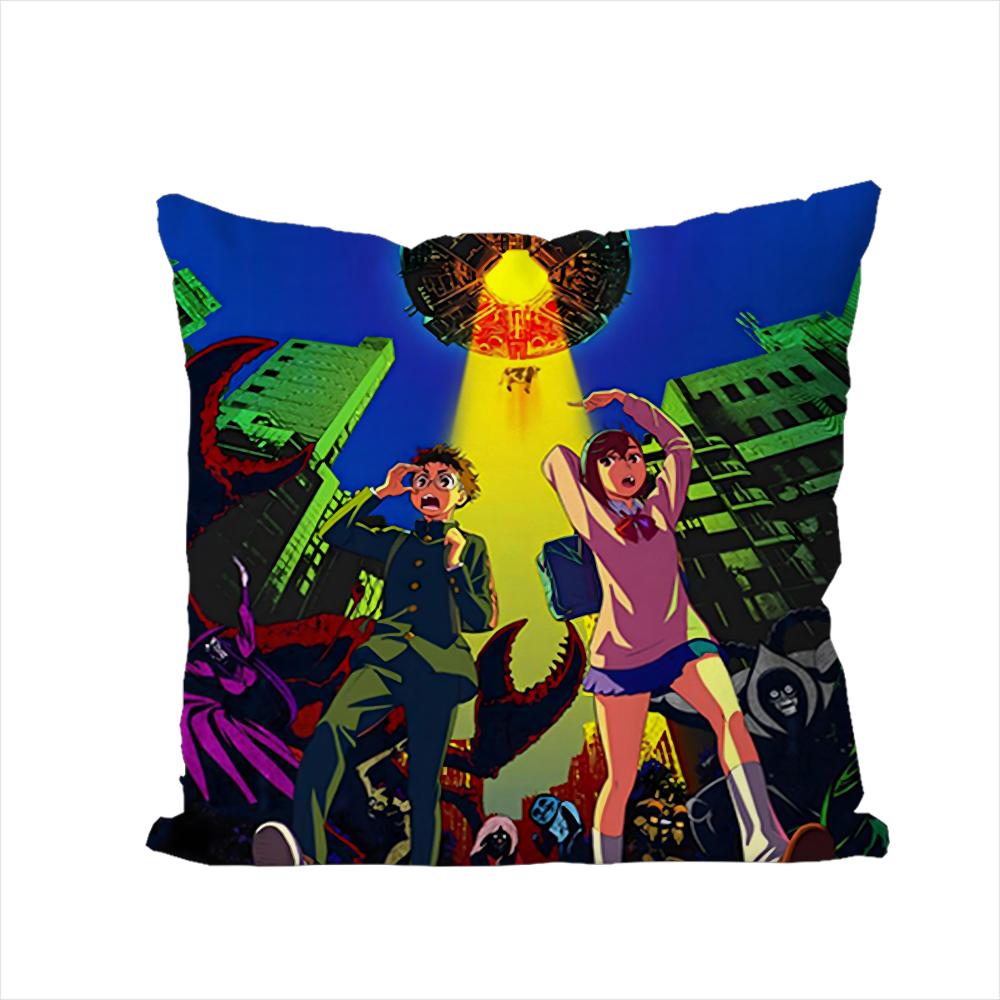 Anime Dan Da Dan Kissenbezug für Auto Sofa Dekoration Zuhause Zweiseitiger Druck Plüsch Quadratisch Wurfkissen Kissenbezug