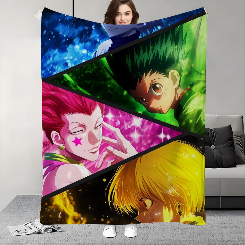 Anime Hunter X Hunter Blanket Design Lightweight  For Dorms, Naps, Living Room, Office,Sofa,All-Season