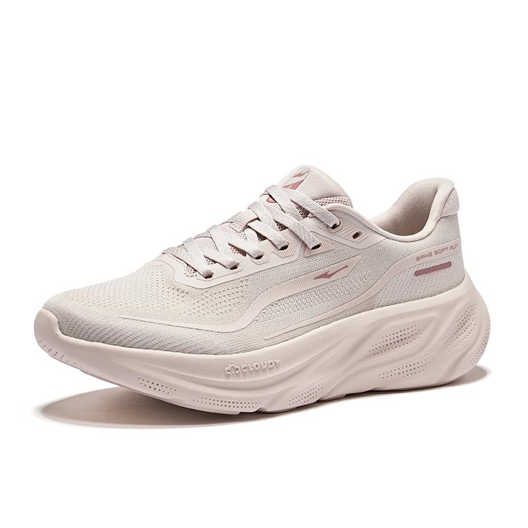 Erke Cloud Step Comfortable Versatile Low-Top Long Distance Running Shoes Women Sneakers Pink Gray 52125303205-102