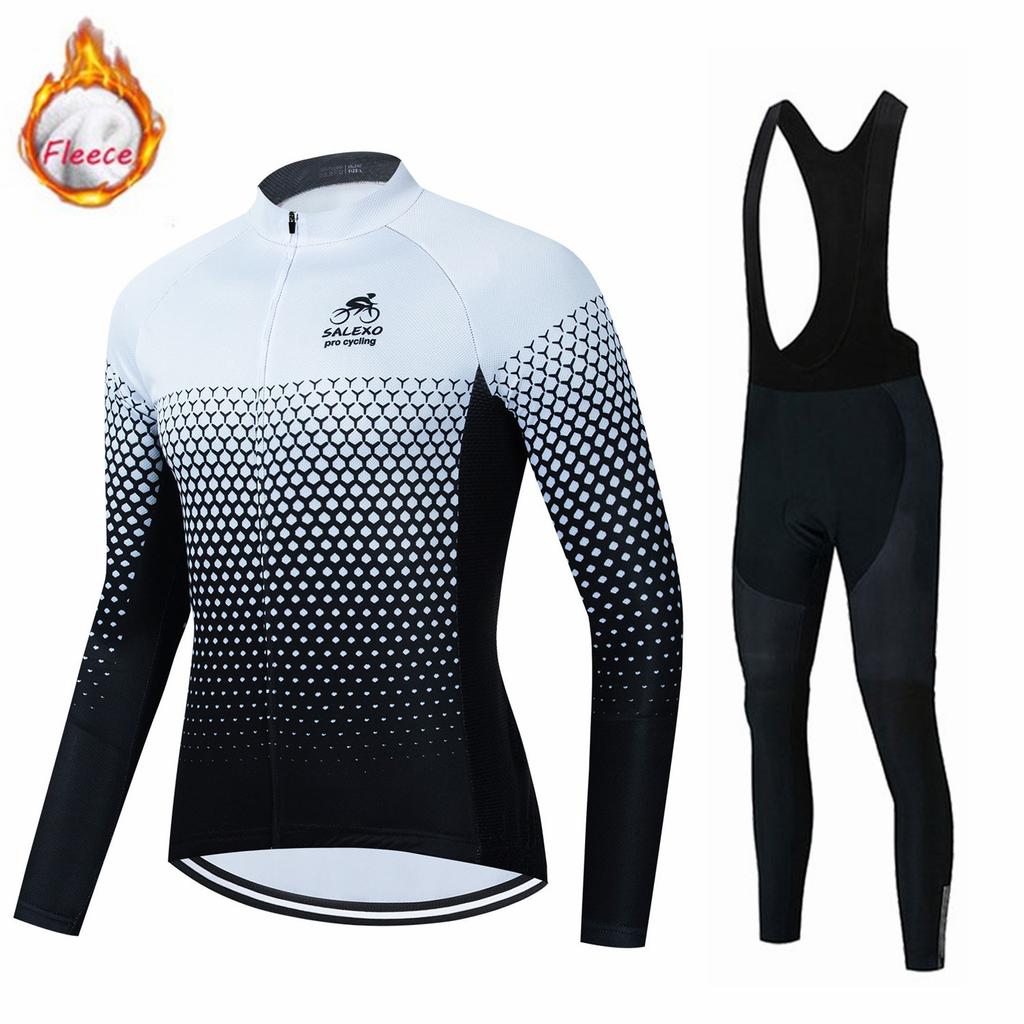 2026 Winter Fleece Warm Cycling Suit, Cycling Suit Fleece Winter Long-sleeved Cycling Suit Tour De France Team Version Cycling Suit Cover