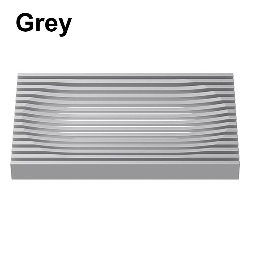 Easy Clean for Bathroom Soap Dish Silicone Soap Holder Self Draining Shower Double-Sided Design