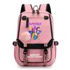 K-pop Inspired Anime Girl Group Backpack Students Teens School Use Lightweight Oxford Fabric With USB Port Padded Straps
