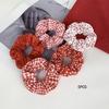 5pcs Polka Dot Hair Ties Elegant Cute Fabric Scrunchies with Flower Prints Sweet Floral Dot Hair Bands Academy for Ages