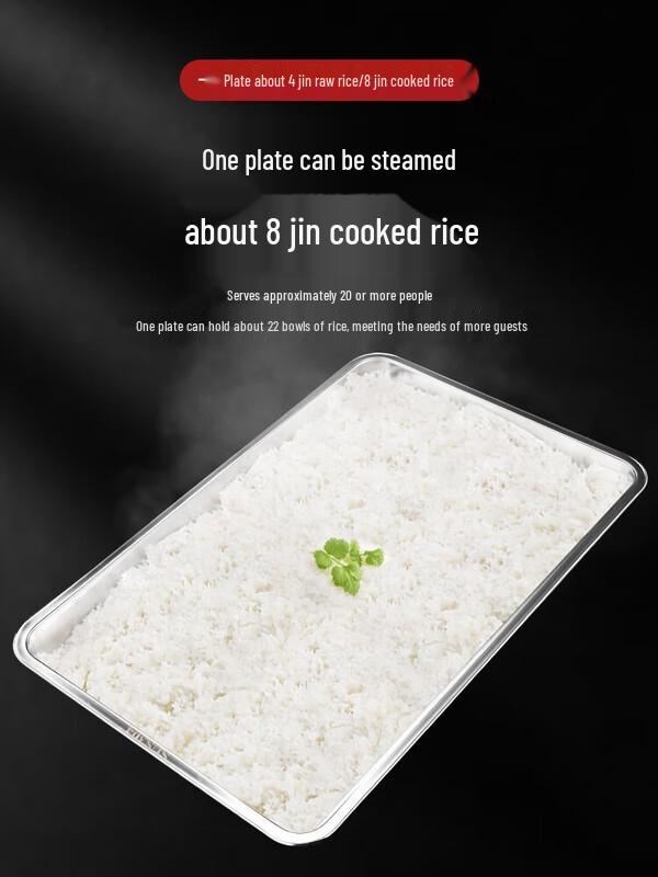 Fú Ōu Stainless Steel Rectangular Perforated Steamer Tray
