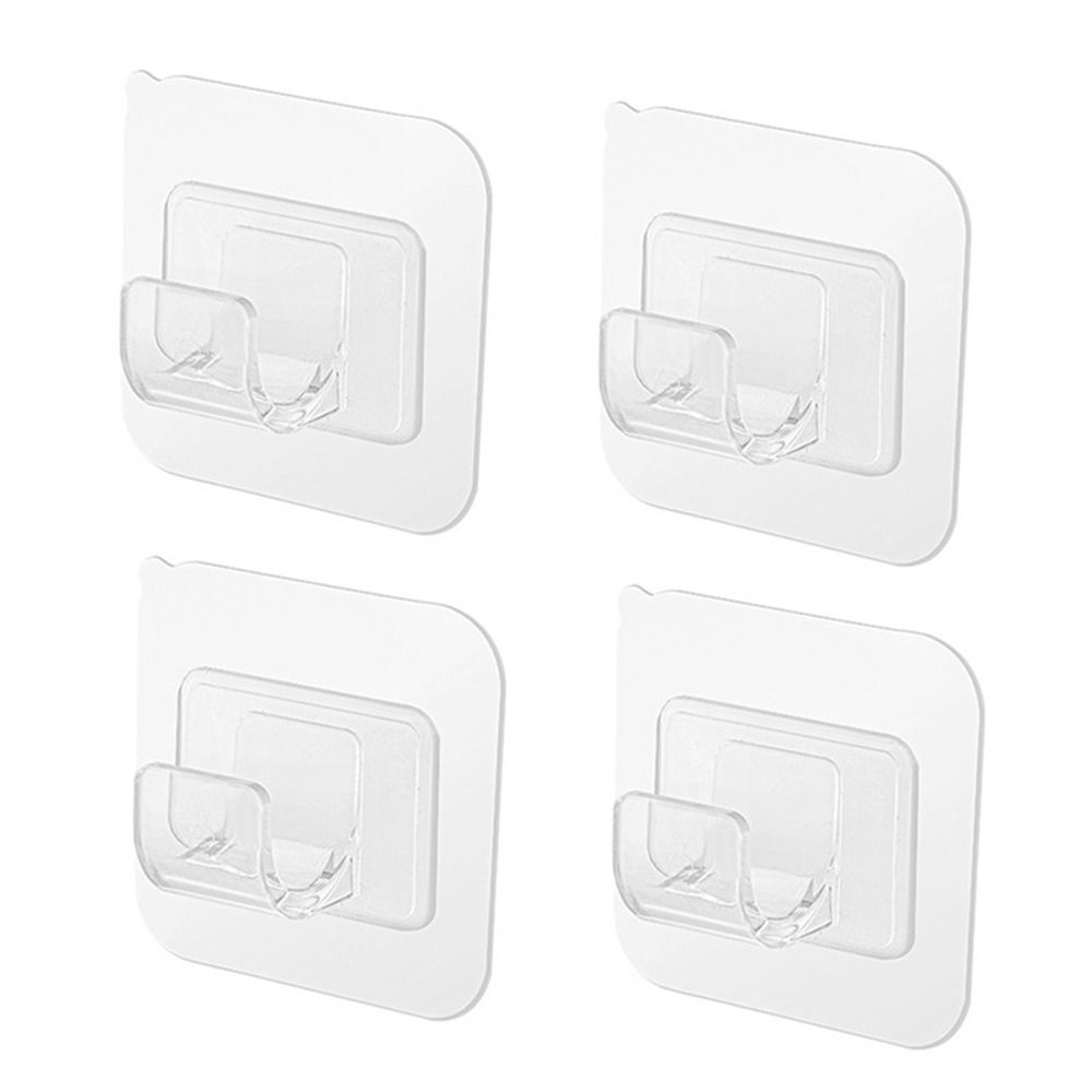 

Практичный кронштейн для карниза, аксессуары для ванной комнаты и кухни, крючки для драпировки, держатель, крючок для карниза 6x6cm-4pcs прозрачный