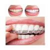 Set of Four Trays Accessory for Teeth Whitening Gel Bleaching Thermoforming Dental Care Home Treatment Kit Support