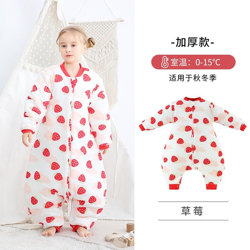 Kids Sleep Bag Baby Winter Thick Thin Cotton Sleeveless Sleeping Sack Toddler Infant