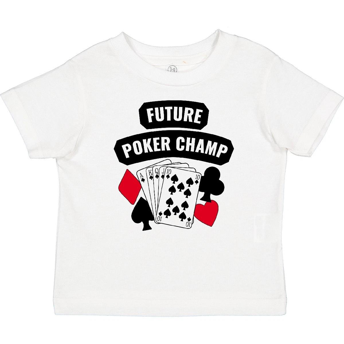 Inktastic Future Poker Champ Baby T-Shirt Hobbies Kids Cards Royal Flush Hand 160