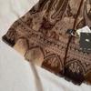 Used Tagged Etro Silk Blend Stole Paisley Brown Tones Italy