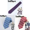 Haikyuu Tailed Sports Team Tie With Striped Pattern For Fans And Casual Wear