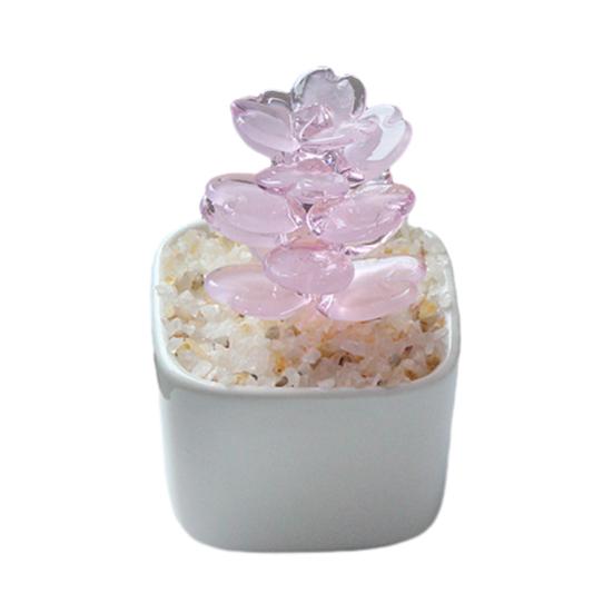 Glazed Succulents Potted Plants Artificial Succulents Mini Maintenance-Free