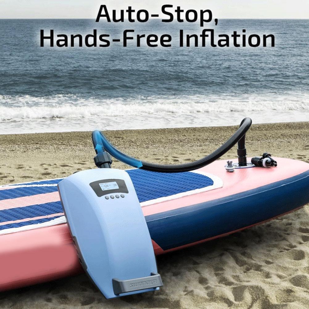 SUP Inflatable Boat Inflatable Raft Inflatable Bed Surfboard Valve Electric Pump with Spiral Inflation Tube and Wave Tube