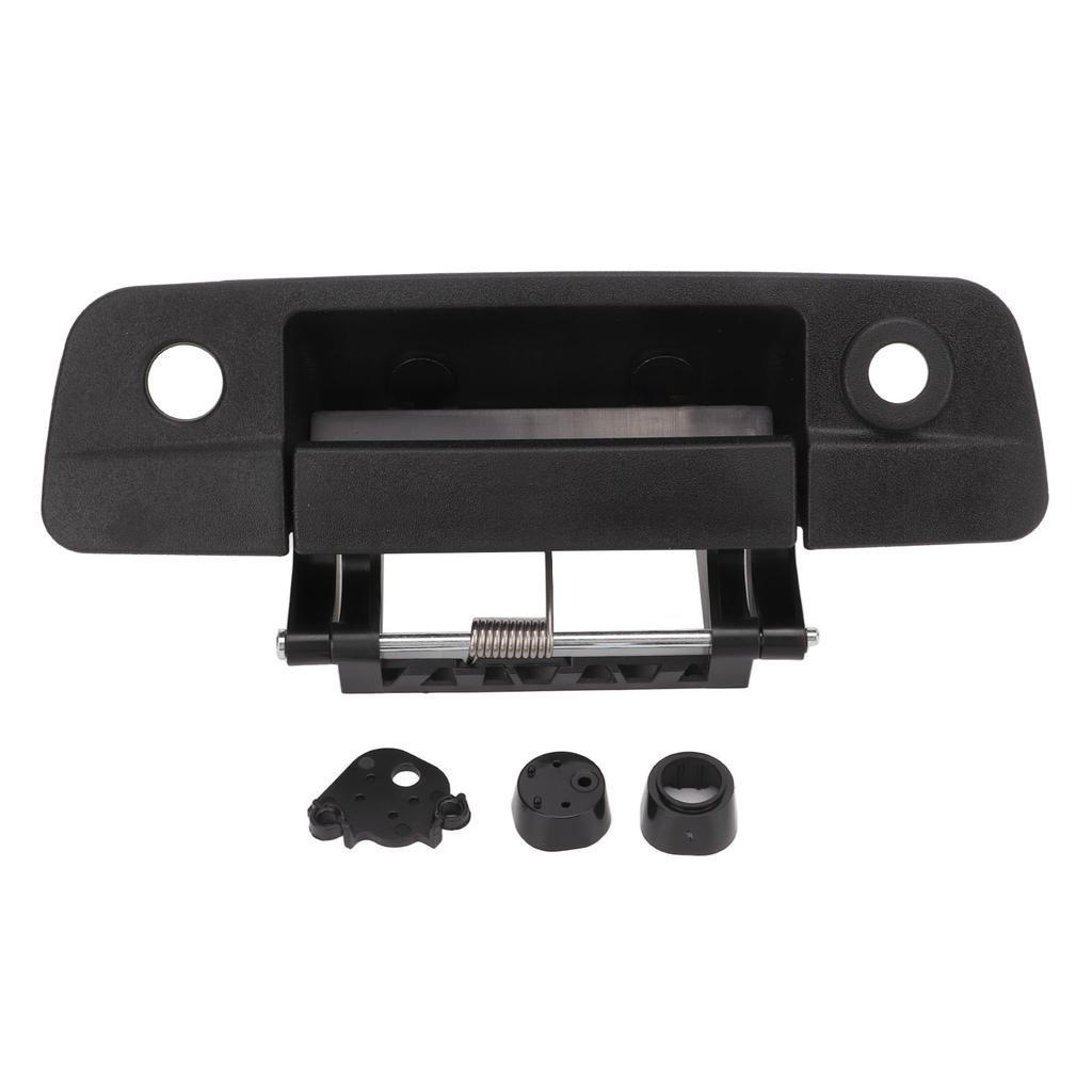 Black Tailgate Handle with Camera Hole ABS Steel 68197873AA Replacement for Ram 1500 2500