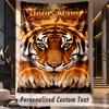 Lion Tiger (19) Theme Custom Tapestry Personalized Custom Name Text Wall Hanging Tapestry Home Decor Background Cloth