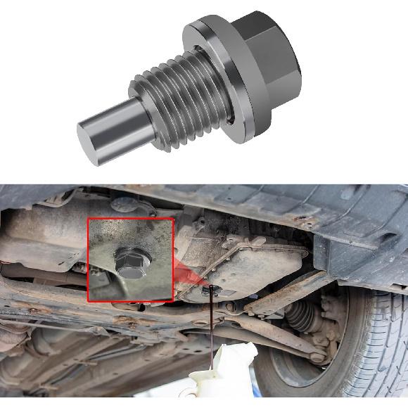 M14×1.5 Magnetic Oil Drain Plug, Transmission Oil Plug, Oil Pan Sump Drain Nut Bolt Screw Repair Kit, Car Magnetic Oil Drain Plug Removal Tool for