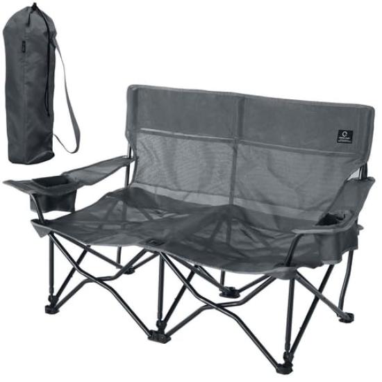 

Складная скамья Lovesaw с сеткой для напитков [Quick Camp] Сиденье, Двухместное кресло, Кресло, Скамья, Компактный, Держатель, Пикник, Барбекю, На открытом воздухе, Балкон,