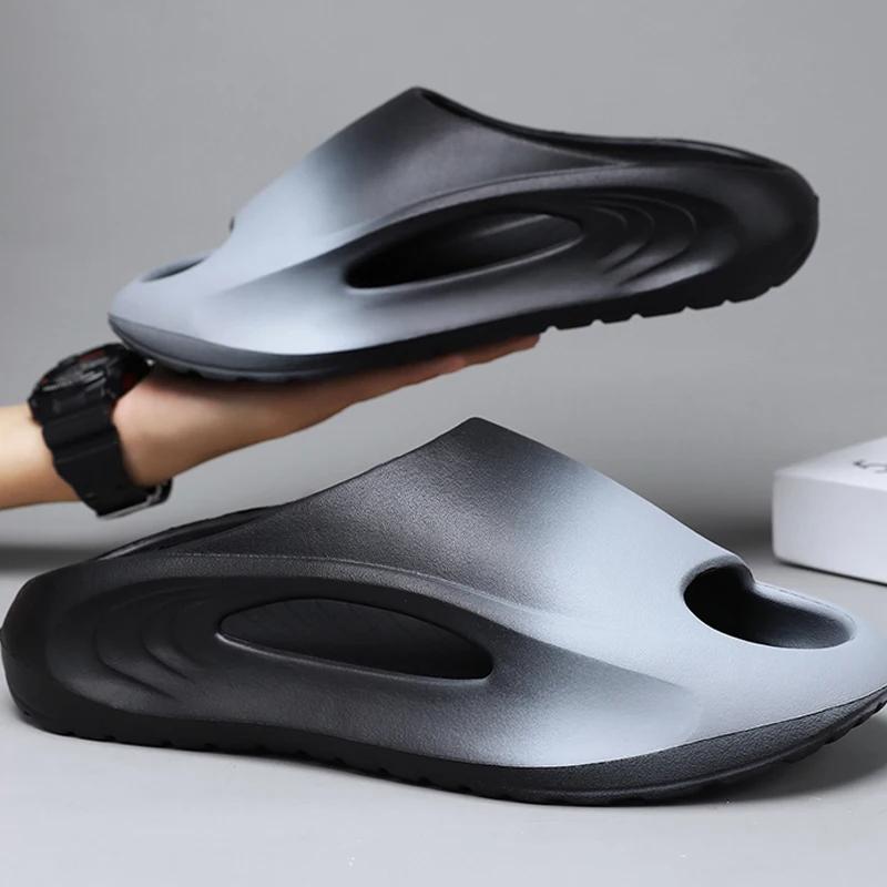 

Shevalues New Hollow Women Sandals Platform Soft Comfy Beach Shoes Unisex Sports Slippers Non-Slips Shower Slides Men Slippers 36-37