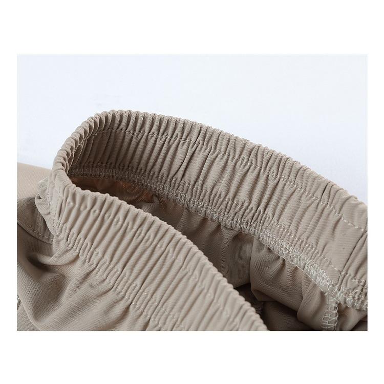 Mutterhose Sommer Cropped Hose Hohe Taille Gerades Bein Mittelalterliche und Ältere Damen Hose Locker Eisseide Hose