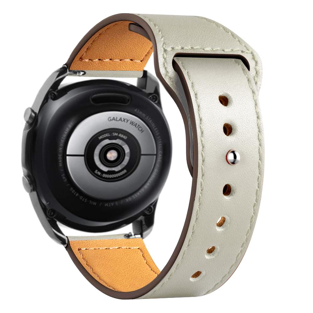 20mm 22mm watch Straps For Samsung Galaxy watch 7 FE 6 5 pro/4 Classic Leather bracelet amazfit bip/Huawei GT/2/3 Pro 4 5 6 band