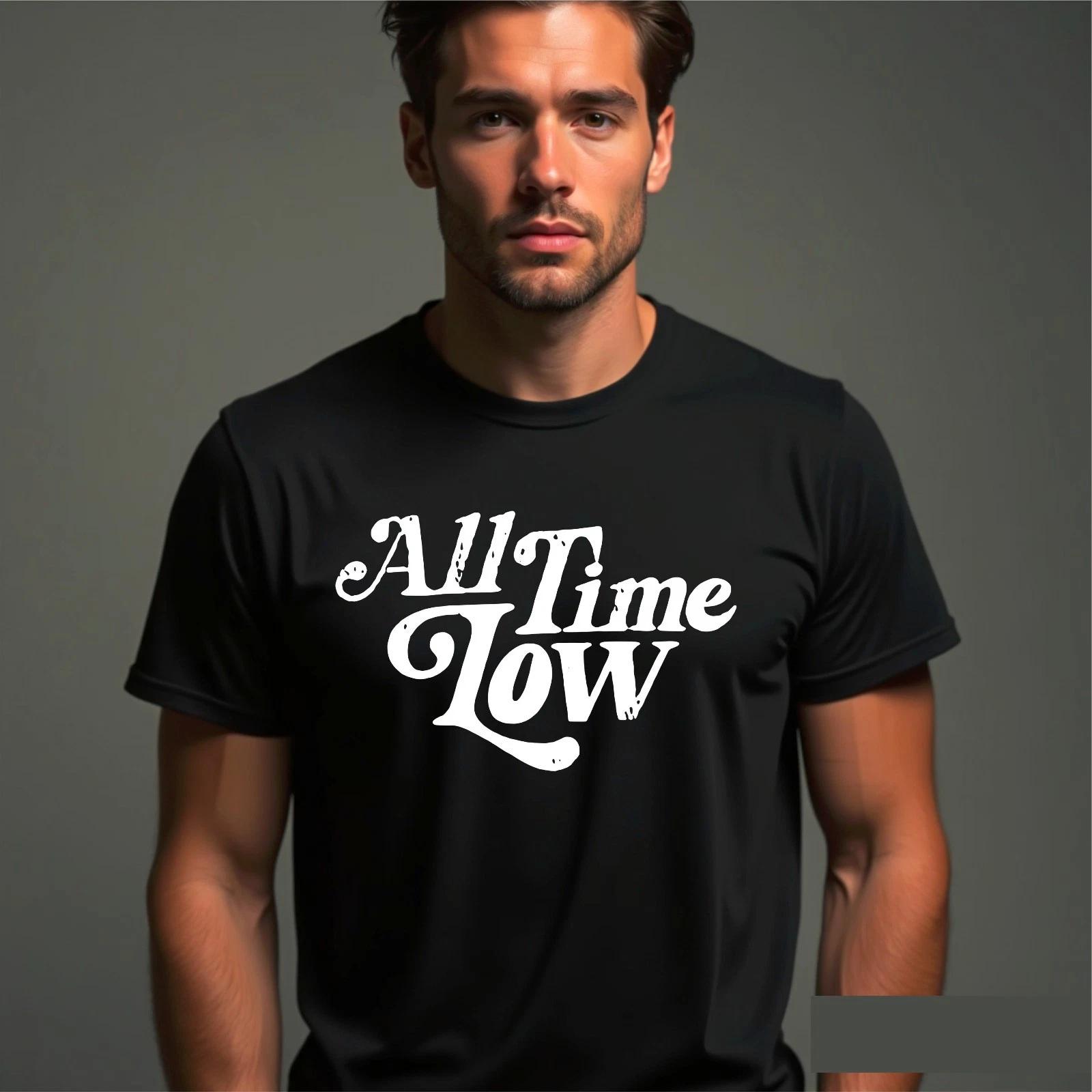 Футболка с принтом Поп-панк рок-группы, Эмо Альтернативная музыка Графика Унисекс Подарок фанату Футболка S