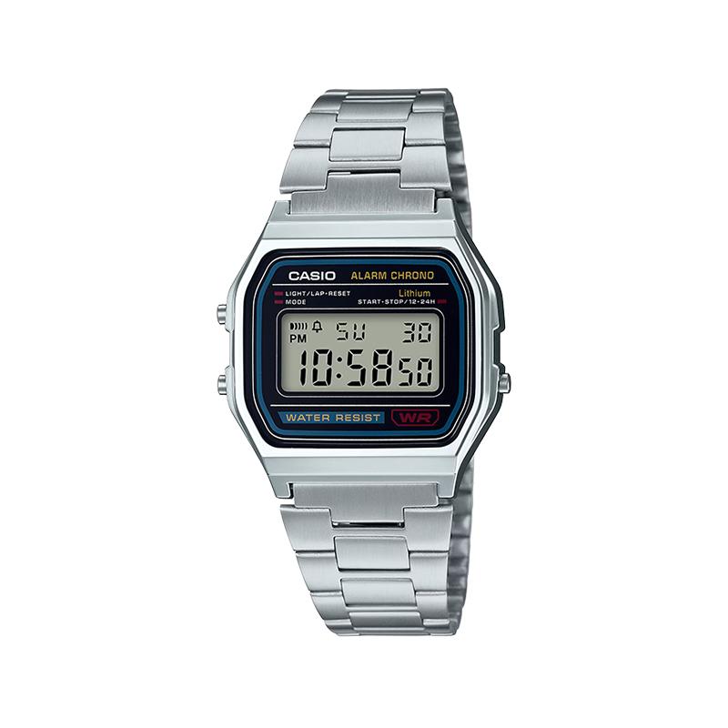 CASIO Customized watch modified series Quartz Steel Strap same style for men and women color dial A158WA-1