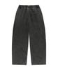 BROWNBREATH Tag Two Tuck Wide Denim Sweat Pants - Black