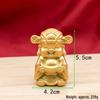 Solid Brass Smiling Face God of Wealth Desktop Ornament - Yuanbao Handicraft Gift Decoration 