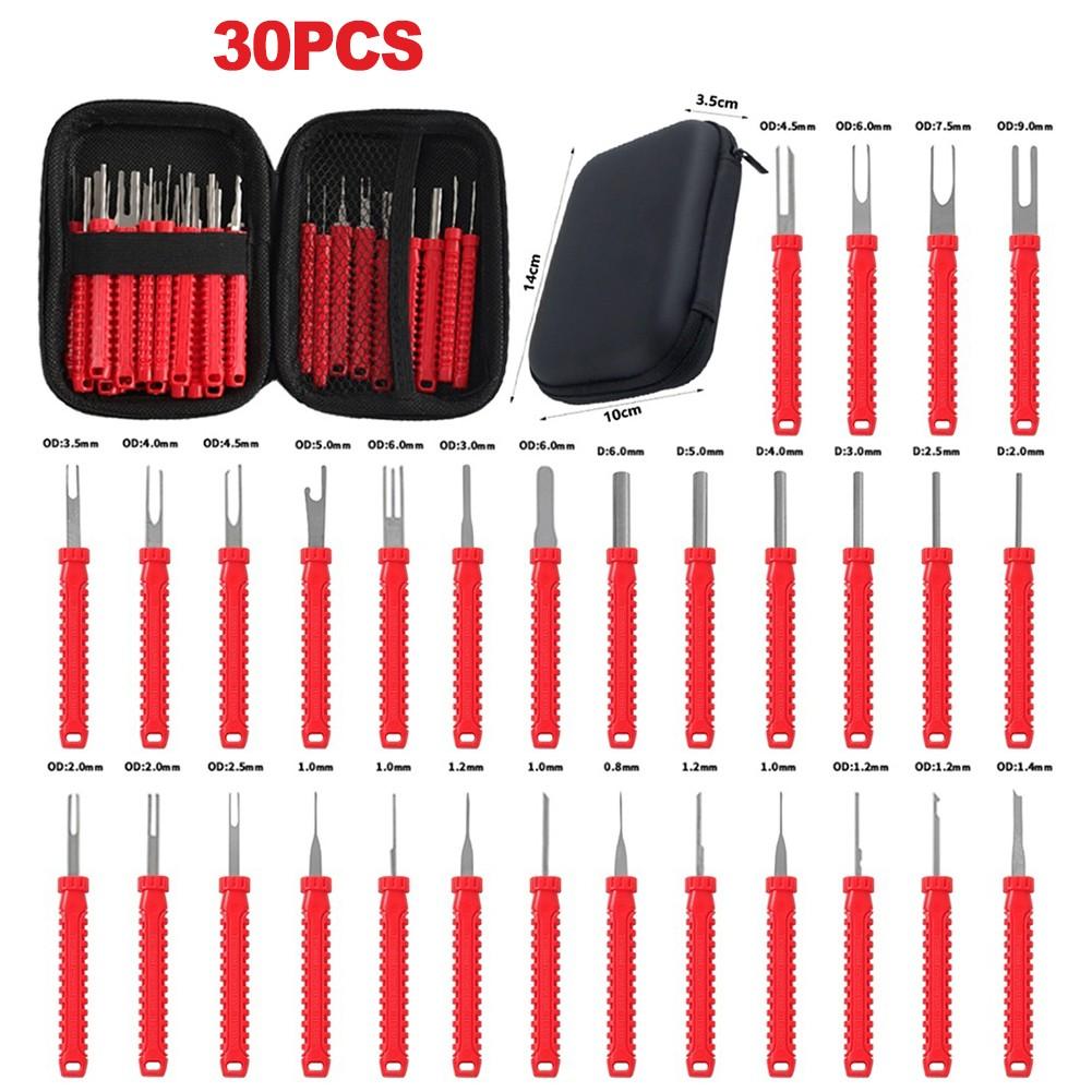Electrical Terminal Removal Tool Set 30 Pieces for Connector and Wiring Repairs