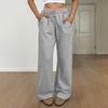 High-waist Casual Pants for Women 2025 New Sports Sweatpants Loose Wide-leg Elastic Waist Trousers