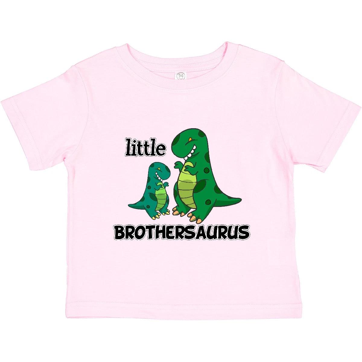 Inktastic Little Brothersaurus Baby T-Shirt Brother Dinosaur Cute Sibling Family 140