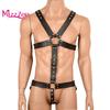 Bryst Skinn Bondage stropper Slave Restraint Menn Sele Par deler sexleketøy