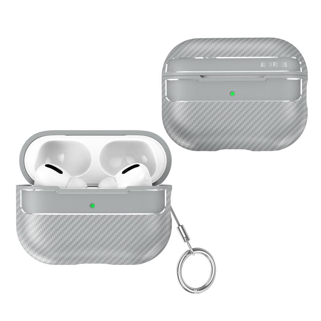 YurKem Carbon Fibre Earphone Case For Apple Airpods Pro 2 Shockproof Cover Air Pods Pro 2 Accessories Keychain