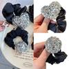 Sparkly Scrunchies Style Heart Hair Tie Hair Rope Strong Hold Glittering Heart Hair Tie Scrunchie Hair Accessories