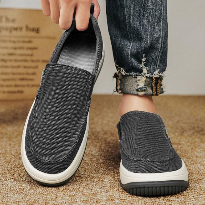 Fashion Male Shoe Canvas Moccasin Sneakers Minimalist Classic Original Breathable Work Non-leather Deals Men's Casual Shoes Fashion 2025