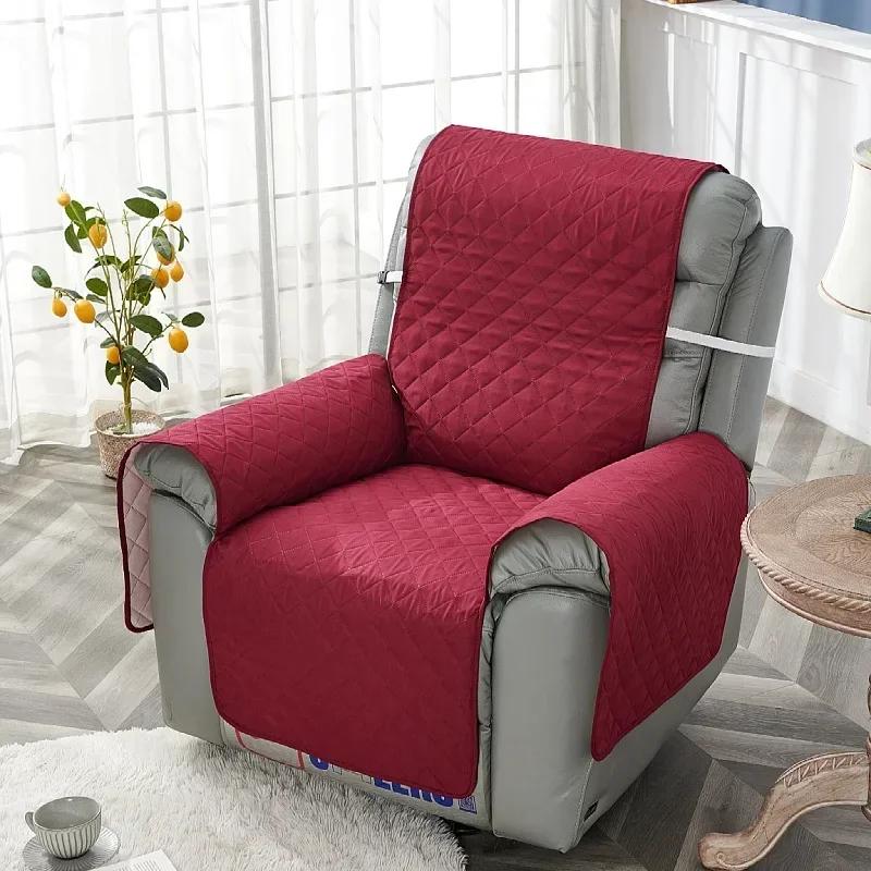 

1 Seater Recliner Sofa Cover Quilted Anti-Slip Recliner Chair Mat Furniture Protector Couch Cover Pet Sofa Cushions Home Decor 1 Seat